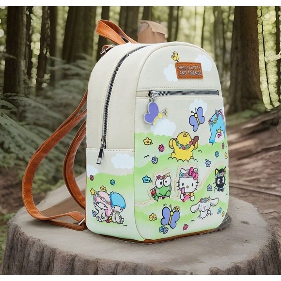 Hello Kitty And‎ Friends Flower Fields Mini Backpack Sanrio - New - Picture 2 of 6